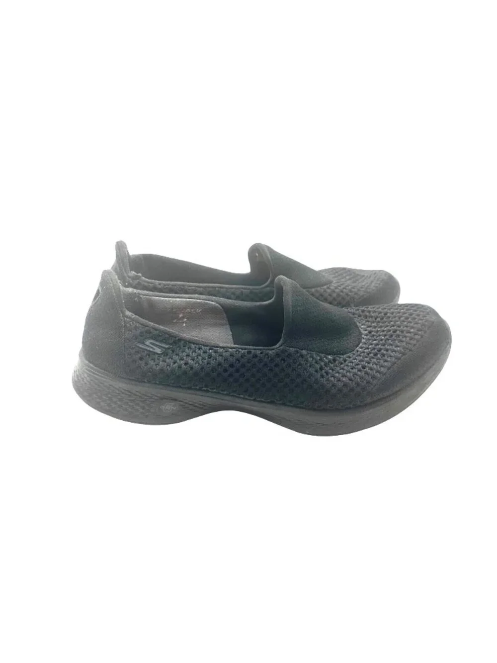 Skechers Size 10 Womens  Slip-On Mesh Comfort Shoes Black